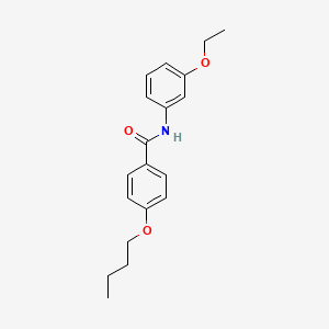 molecular formula C19H23NO3 B4578738 4-丁氧基-N-(3-乙氧基苯基)苯甲酰胺 