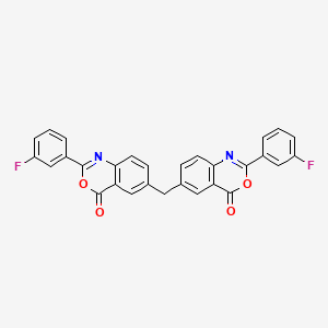molecular formula C29H16F2N2O4 B4578769 6,6'-亚甲基双[2-(3-氟苯基)-4H-3,1-苯并恶嗪-4-酮] CAS No. 5770-90-1