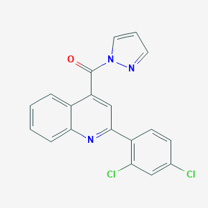 2-(2,4-dichlorophenyl)-4-(1H-pyrazol-1-ylcarbonyl)quinoline