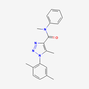 molecular formula C19H20N4O B4578821 1-(2,5-dimethylphenyl)-N,5-dimethyl-N-phenyl-1H-1,2,3-triazole-4-carboxamide 