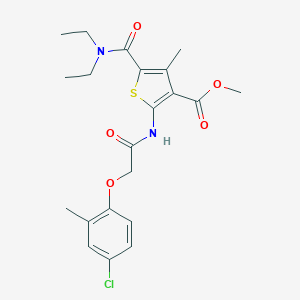 Methyl 2-{[(4-chloro-2-methylphenoxy)acetyl]amino}-5-(diethylcarbamoyl)-4-methylthiophene-3-carboxylate