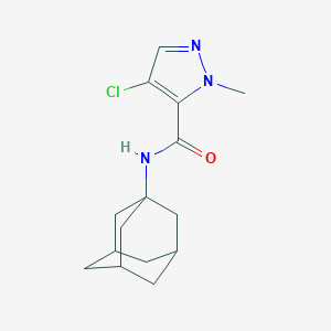 molecular formula C15H20ClN3O B457891 N-(1-adamantyl)-4-chloro-1-methyl-1H-pyrazole-5-carboxamide 