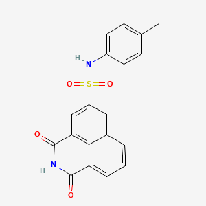 molecular formula C19H14N2O4S B4578937 N-(4-甲基苯基)-1,3-二氧代-2,3-二氢-1H-苯并[de]异喹啉-5-磺酰胺 