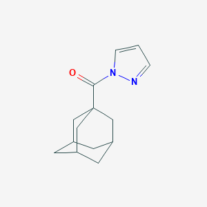 molecular formula C14H18N2O B457894 1-(1-adamantylcarbonyl)-1H-pyrazole 
