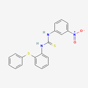 molecular formula C19H15N3O2S2 B4579041 N-(3-nitrophenyl)-N'-[2-(phenylthio)phenyl]thiourea 