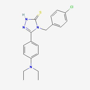 molecular formula C19H21ClN4S B4579058 4-(4-chlorobenzyl)-5-[4-(diethylamino)phenyl]-4H-1,2,4-triazole-3-thiol 