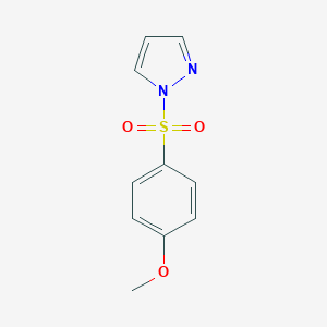 molecular formula C10H10N2O3S B457906 1-(4-Methoxyphenyl)sulfonylpyrazole CAS No. 560097-81-6