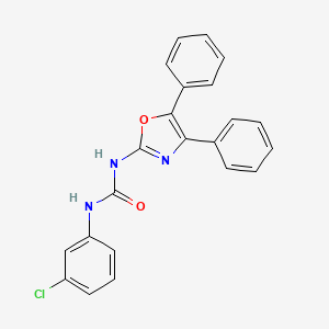 molecular formula C22H16ClN3O2 B4579136 N-(3-氯苯基)-N'-(4,5-二苯基-1,3-恶唑-2-基)脲 CAS No. 35629-56-2