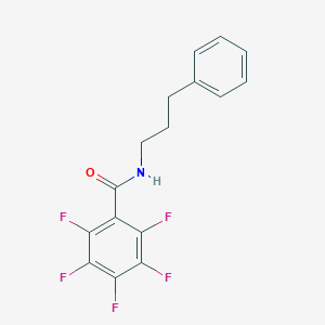 2,3,4,5,6-pentafluoro-N-(3-phenylpropyl)benzamide