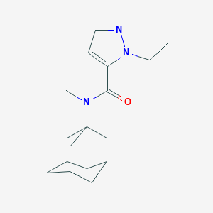 molecular formula C17H25N3O B457917 N-(1-adamantyl)-1-ethyl-N-methyl-1H-pyrazole-5-carboxamide 