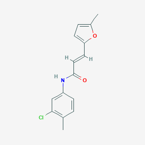 N-(3-chloro-4-methylphenyl)-3-(5-methyl-2-furyl)acrylamide