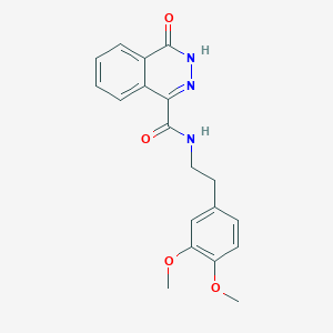 molecular formula C19H19N3O4 B4579204 N-[2-(3,4-dimethoxyphenyl)ethyl]-4-oxo-3,4-dihydrophthalazine-1-carboxamide 