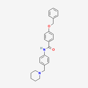 molecular formula C26H28N2O2 B4579325 4-(benzyloxy)-N-[4-(1-piperidinylmethyl)phenyl]benzamide 