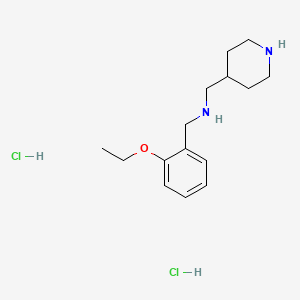 molecular formula C15H26Cl2N2O B4579400 (2-乙氧基苄基)(4-哌啶基甲基)胺二盐酸盐 