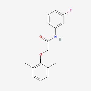 molecular formula C16H16FNO2 B4579419 2-(2,6-二甲基苯氧基)-N-(3-氟苯基)乙酰胺 