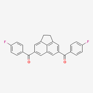 molecular formula C26H16F2O2 B4579447 1,2-dihydroacenaphthylene-4,7-diylbis[(4-fluorophenyl)methanone] 