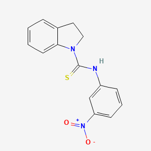molecular formula C15H13N3O2S B4579476 N-(3-nitrophenyl)-1-indolinecarbothioamide 