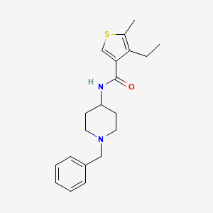 N-(1-benzyl-4-piperidinyl)-4-ethyl-5-methyl-3-thiophenecarboxamide