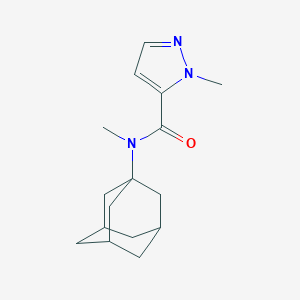 molecular formula C16H23N3O B457950 N-(1-adamantyl)-N,1-dimethyl-1H-pyrazole-5-carboxamide 