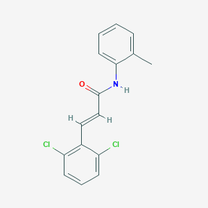 molecular formula C16H13Cl2NO B457951 (2E)-3-(2,6-dichlorophenyl)-N-(2-methylphenyl)prop-2-enamide 