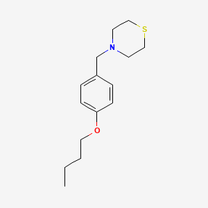 molecular formula C15H23NOS B4579520 4-(4-butoxybenzyl)thiomorpholine 