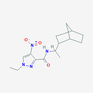 N-(1-bicyclo[2.2.1]hept-2-ylethyl)-1-ethyl-4-nitro-1H-pyrazole-3-carboxamide