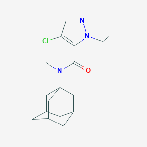 molecular formula C17H24ClN3O B457958 N-(1-adamantyl)-4-chloro-1-ethyl-N-methyl-1H-pyrazole-5-carboxamide 