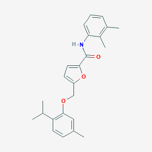 molecular formula C24H27NO3 B457961 N-(2,3-dimethylphenyl)-5-[(2-isopropyl-5-methylphenoxy)methyl]-2-furamide 