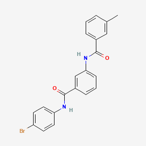 molecular formula C21H17BrN2O2 B4579668 N-(3-{[(4-溴苯基)氨基]羰基}苯基)-3-甲基苯甲酰胺 