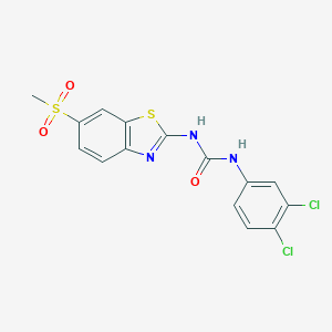 1-(3,4-Dichlorophenyl)-3-(6-methylsulfonyl-1,3-benzothiazol-2-yl)urea