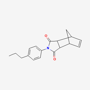 molecular formula C18H19NO2 B4579697 4-(4-propylphenyl)-4-azatricyclo[5.2.1.0~2,6~]dec-8-ene-3,5-dione 