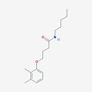 molecular formula C17H27NO2 B4579705 4-(2,3-二甲基苯氧基)-N-戊基丁酰胺 
