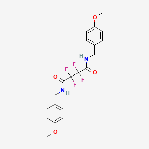 molecular formula C20H20F4N2O4 B4579713 2,2,3,3-tetrafluoro-N,N'-bis(4-methoxybenzyl)succinamide 