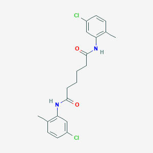 molecular formula C20H22Cl2N2O2 B457972 N,N'-bis(5-chloro-2-methylphenyl)hexanediamide 