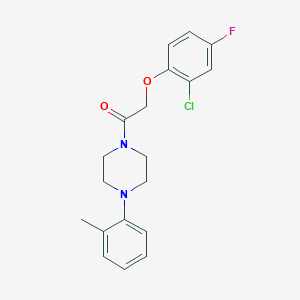 molecular formula C19H20ClFN2O2 B4579724 1-[(2-chloro-4-fluorophenoxy)acetyl]-4-(2-methylphenyl)piperazine 