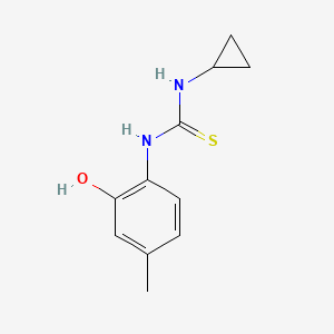 molecular formula C11H14N2OS B4579743 N-cyclopropyl-N'-(2-hydroxy-4-methylphenyl)thiourea 