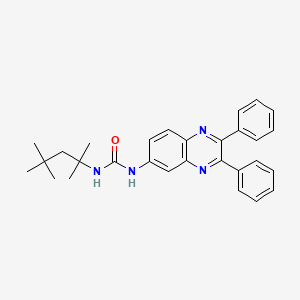 molecular formula C29H32N4O B4579792 N-(2,3-二苯基-6-喹喔啉基)-N'-(1,1,3,3-四甲基丁基)脲 