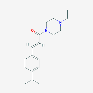molecular formula C18H26N2O B457980 1-Ethyl-4-[3-(4-isopropylphenyl)acryloyl]piperazine 
