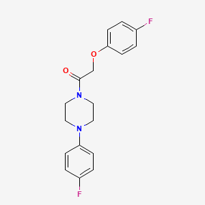 molecular formula C18H18F2N2O2 B4579824 1-[(4-fluorophenoxy)acetyl]-4-(4-fluorophenyl)piperazine 