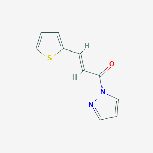 molecular formula C10H8N2OS B457983 1-[3-(2-thienyl)acryloyl]-1H-pyrazole 