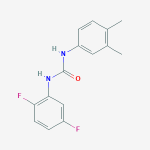 molecular formula C15H14F2N2O B4579831 N-(2,5-difluorophenyl)-N'-(3,4-dimethylphenyl)urea 