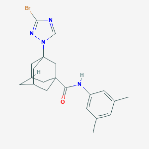 3-(3-bromo-1H-1,2,4-triazol-1-yl)-N-(3,5-dimethylphenyl)-1-adamantanecarboxamide