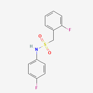 molecular formula C13H11F2NO2S B4579869 1-(2-氟苯基)-N-(4-氟苯基)甲磺酰胺 