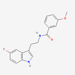 N-[2-(5-fluoro-1H-indol-3-yl)ethyl]-3-methoxybenzamide
