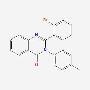 molecular formula C21H15BrN2O B4579892 2-(2-溴苯基)-3-(4-甲基苯基)-4(3H)-喹唑啉酮 