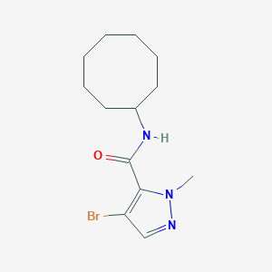 molecular formula C13H20BrN3O B457990 4-bromo-N-cyclooctyl-1-methyl-1H-pyrazole-5-carboxamide 