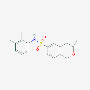 molecular formula C19H23NO3S B4579901 N-(2,3-二甲基苯基)-3,3-二甲基-3,4-二氢-1H-异色满-6-磺酰胺 