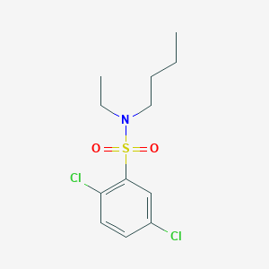 molecular formula C12H17Cl2NO2S B4579921 N-butyl-2,5-dichloro-N-ethylbenzenesulfonamide 