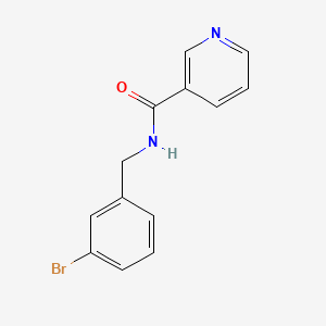 molecular formula C13H11BrN2O B4579952 N-(3-bromobenzyl)nicotinamide 