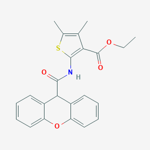 molecular formula C23H21NO4S B458000 ethyl 4,5-dimethyl-2-[(9H-xanthen-9-ylcarbonyl)amino]thiophene-3-carboxylate 